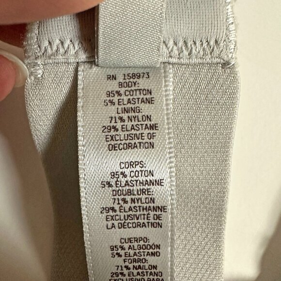 Stretch Cotton Rib Plunge Bralette - Picture 12 of 12